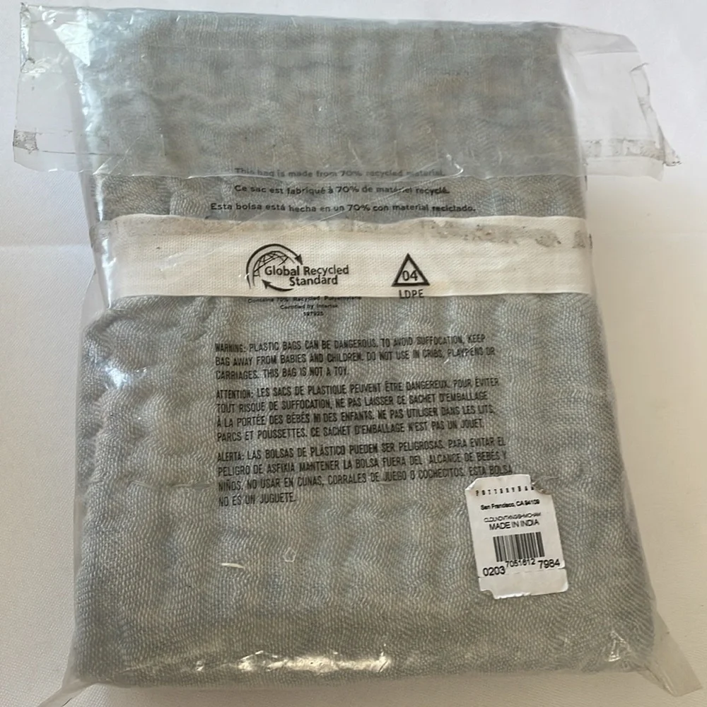 Pottery Barn Cloud King Sham in Chambray #2